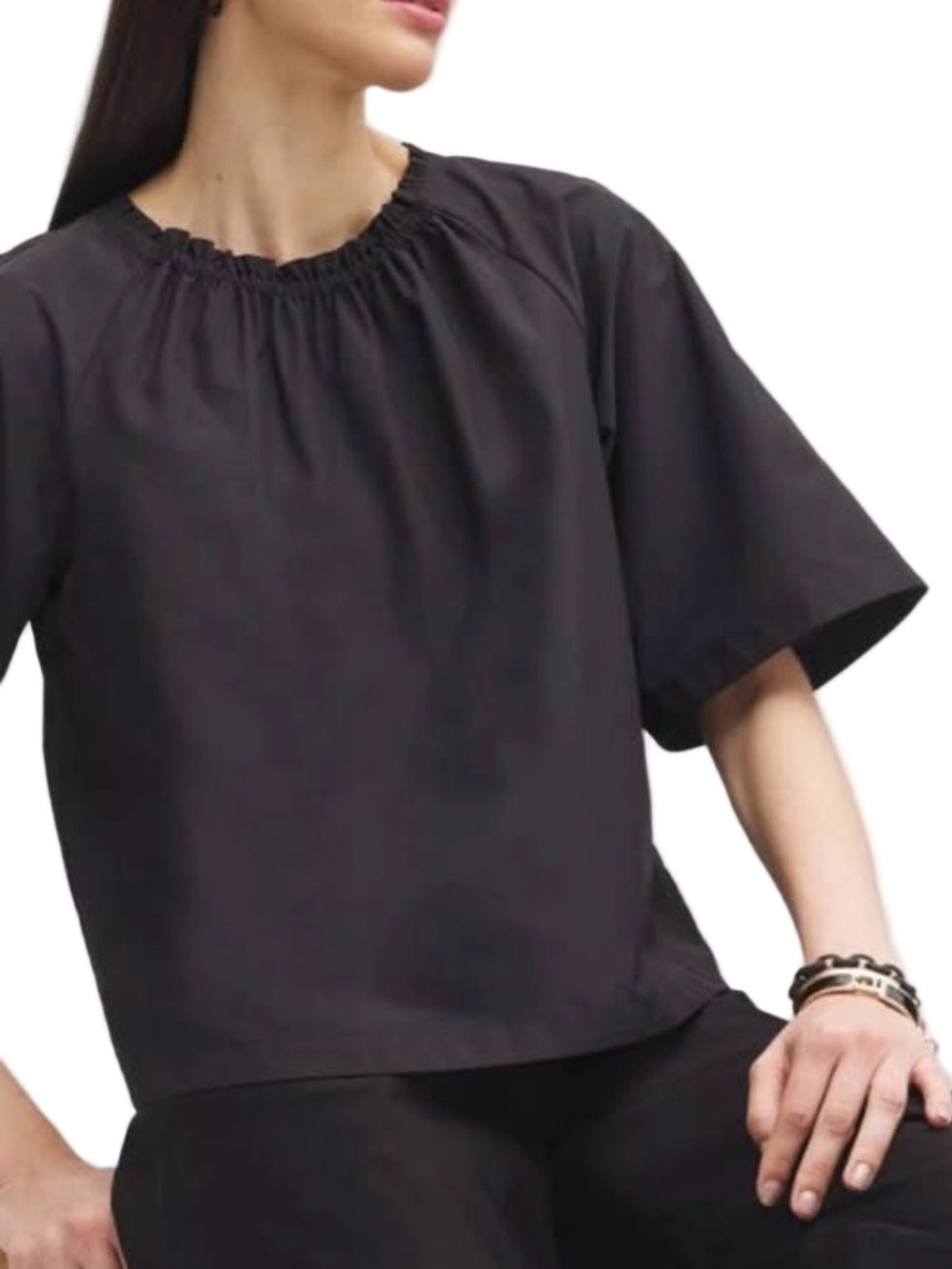 78. NWT WOMENS CHICO’S BLACK LABEL 2/L DETAIL TOP